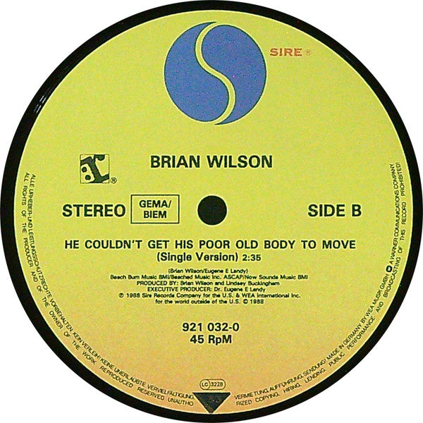 Brian Wilson : Love And Mercy (12", EP)