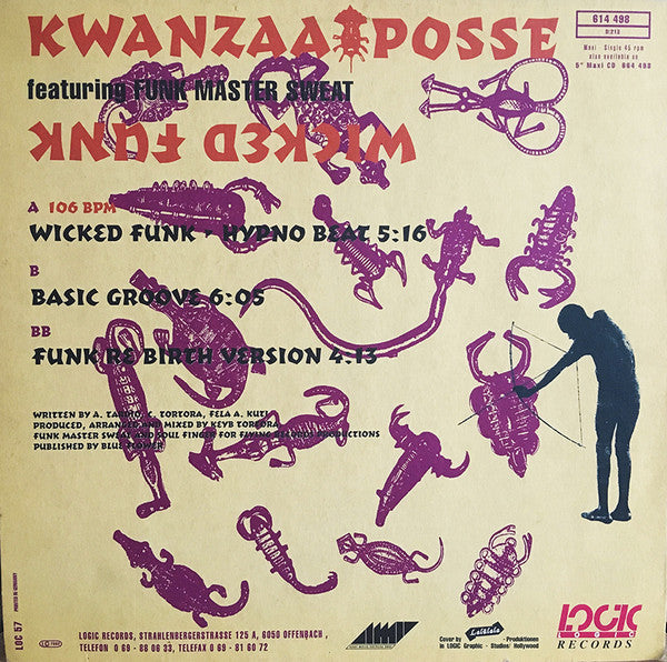 Kwanzaa Posse : Wicked Funk (12", Maxi, Red)