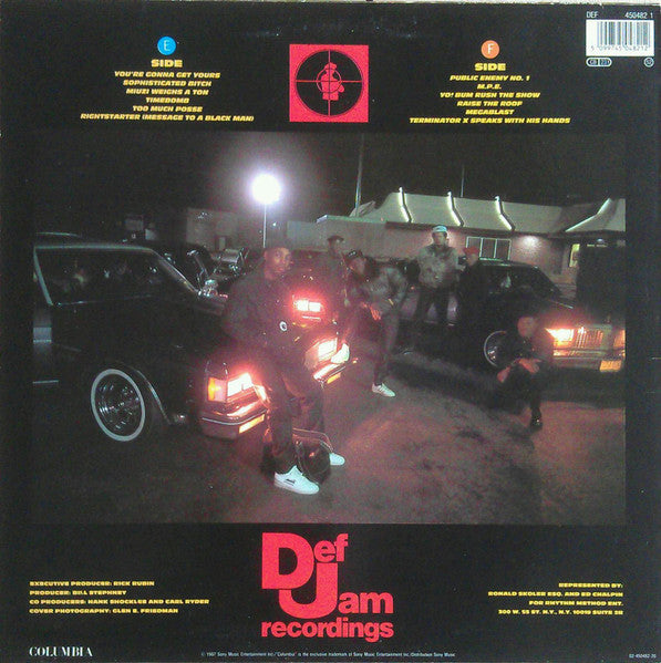 Public Enemy : Yo! Bum Rush The Show (LP, Album, RE)