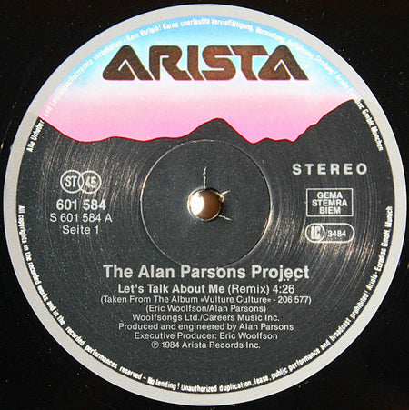 The Alan Parsons Project : Let's Talk About Me (12", Maxi)