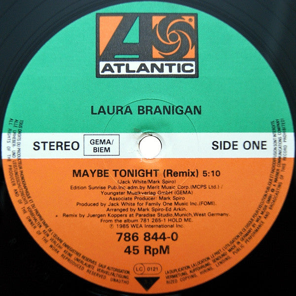 Laura Branigan : Maybe Tonight (12")