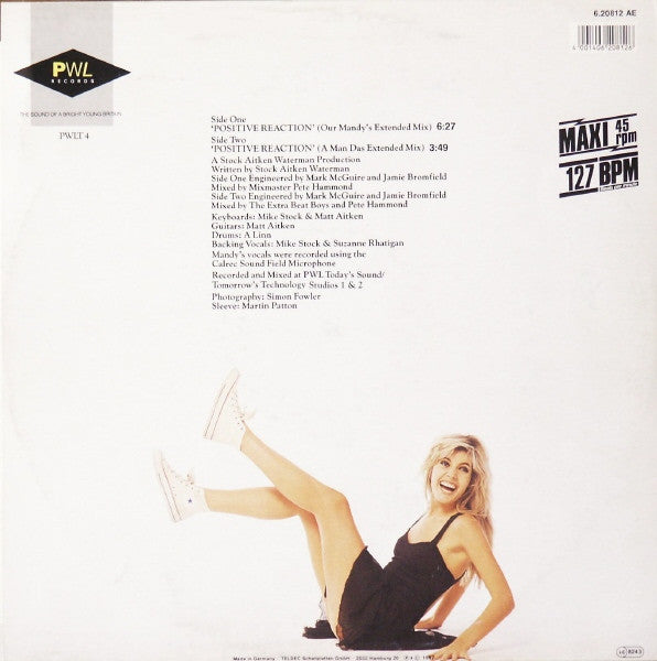 Mandy Smith : Positive Reaction (12", Maxi)