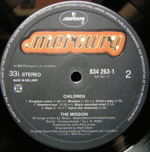 The Mission : Children (LP, Album)