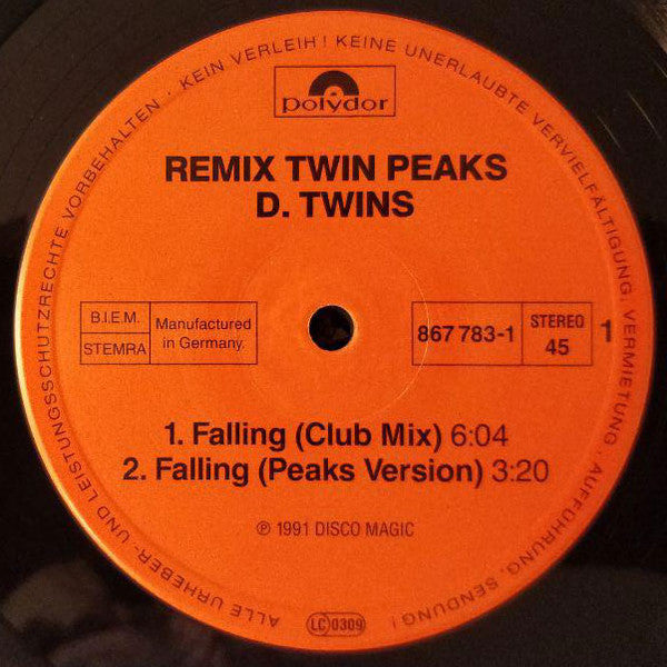 D. Twins : Twin Peaks - Falling (Remix By D.J. Herbie) (12")