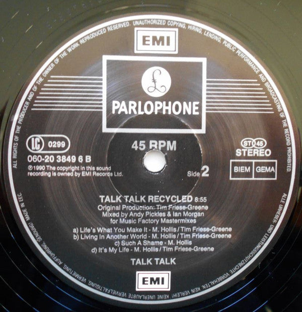 Talk Talk : It's My Life (12", Maxi)