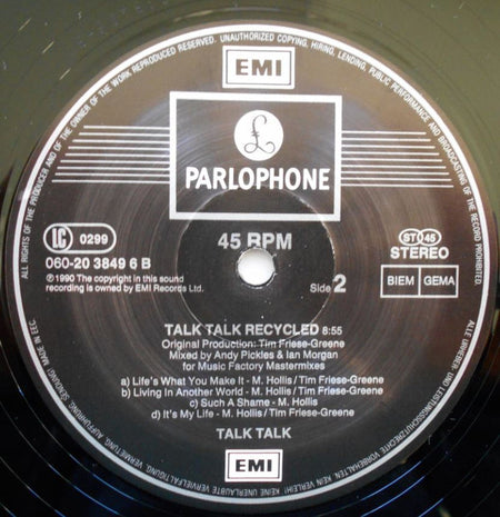 Talk Talk : It's My Life (12", Maxi)