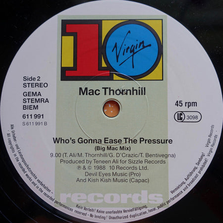 Mac Thornhill : It's A Cruel World (12")