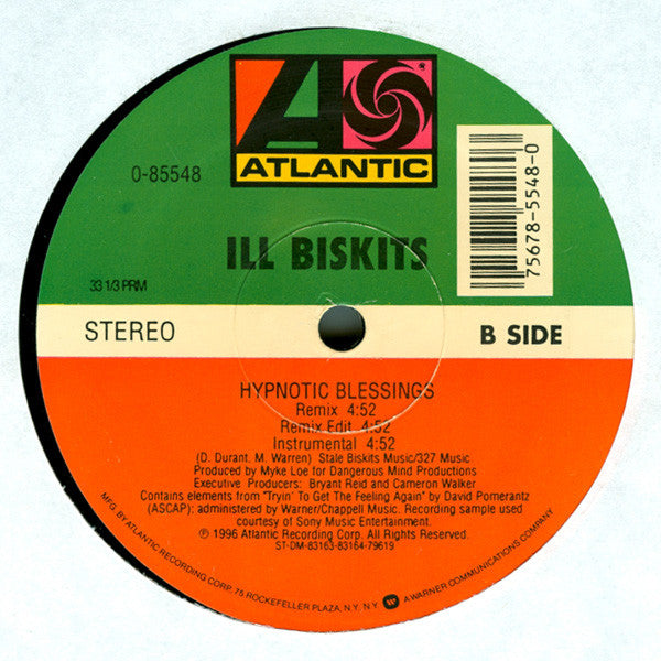 Ill Biskits : Chill Factor / Hypnotic Blessings (12")