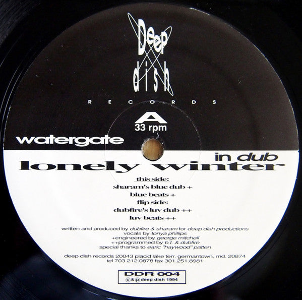Watergate (2) : Lonely Winter (12")