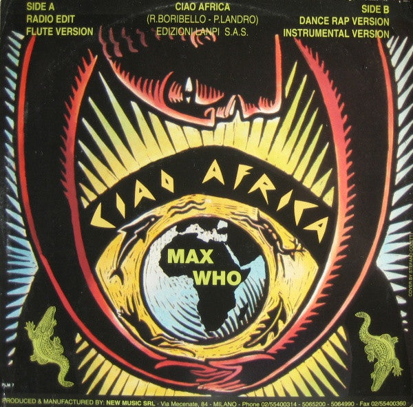 Max Who : Ciao Africa (12")
