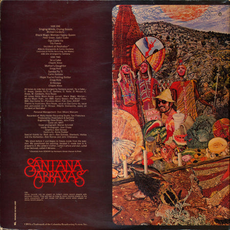 Santana : Abraxas (LP, Album, Gat)