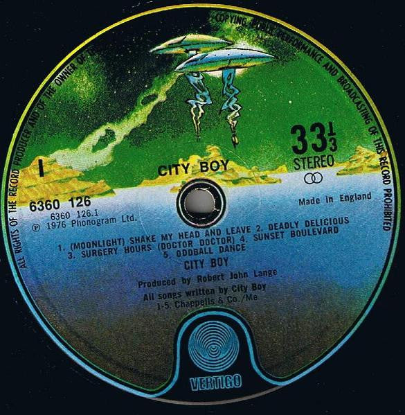 City Boy : City Boy (LP, Album, RP)