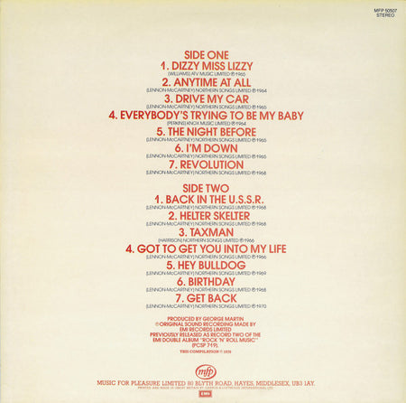 The Beatles : Rock 'N' Roll Music Vol. 2 (LP, Comp)