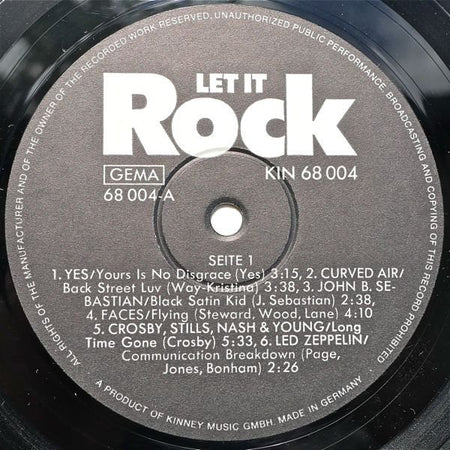 Various : Let It Rock For Release (LP, Comp, Smplr)