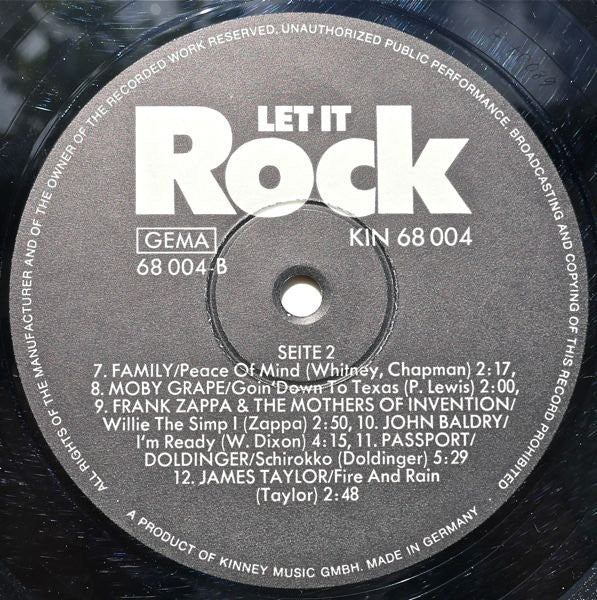 Various : Let It Rock For Release (LP, Comp, Smplr)