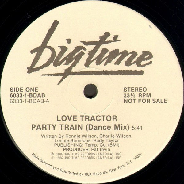 Love Tractor : Party Train (12", Promo)