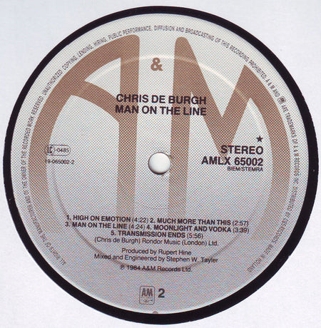 Chris de Burgh : Man On The Line (LP, Album)