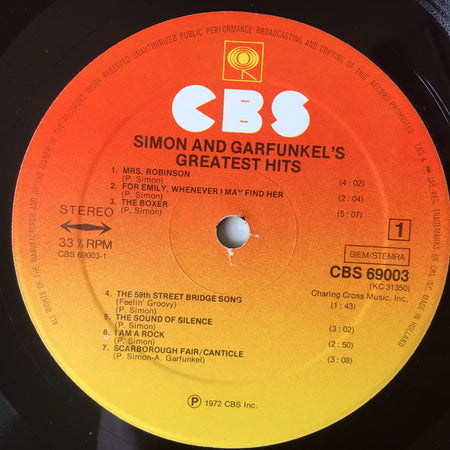 Simon & Garfunkel : Simon And Garfunkel's Greatest Hits (LP, Comp)