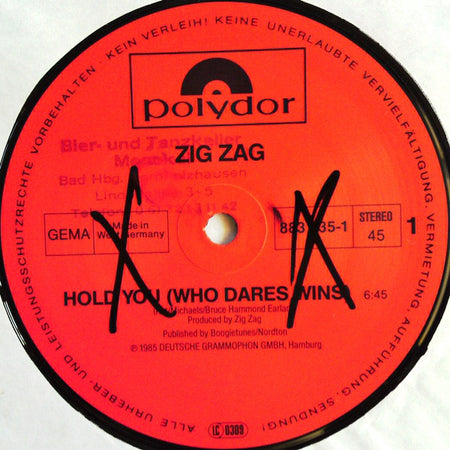 Zig Zag (2) : Hold You (Who Dares Wins) (12", Maxi)