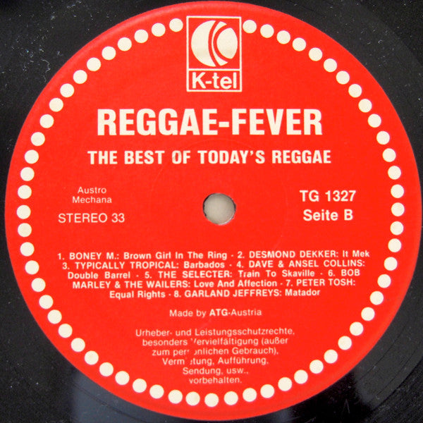 Various : Reggae-Fever (The Best Of Today's Reggae) (LP, Comp)