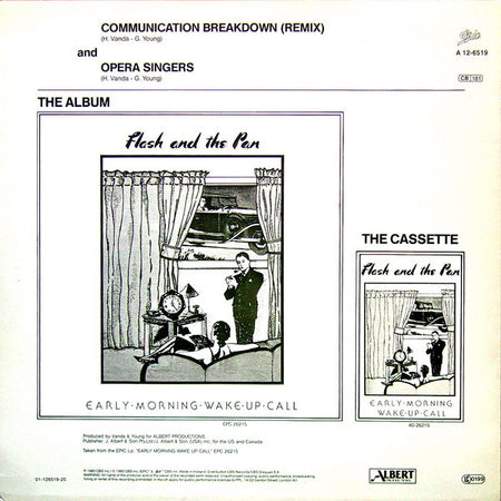 Flash & The Pan : Communication Breakdown (Remix) (12", Maxi)