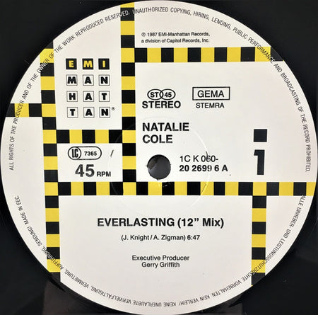 Natalie Cole : Everlasting (12", Maxi)