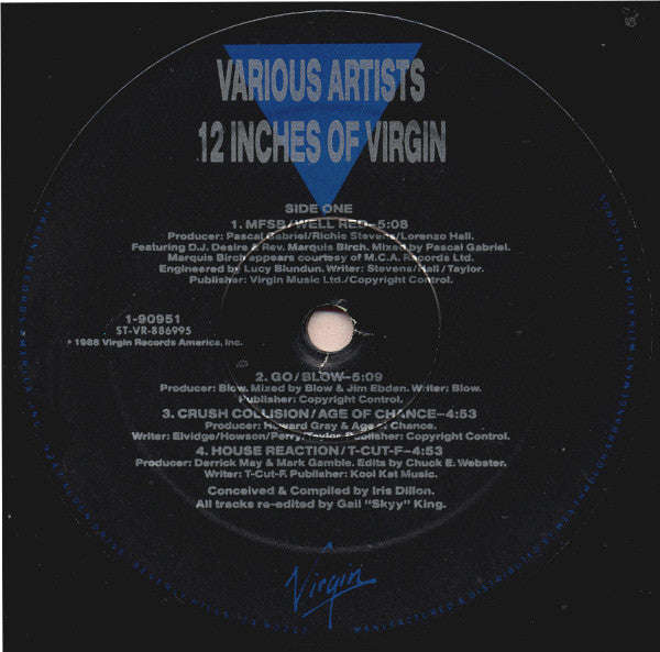 Various : XII Inches Of Virgin (LP, Comp)