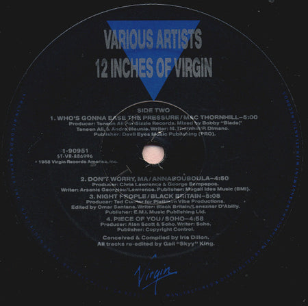 Various : XII Inches Of Virgin (LP, Comp)