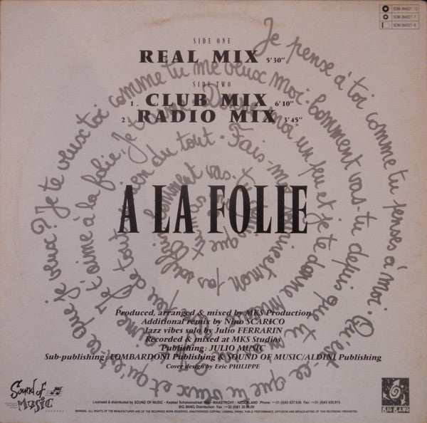 Seydinah : A La Folie (12")