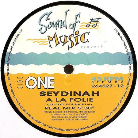 Seydinah : A La Folie (12")