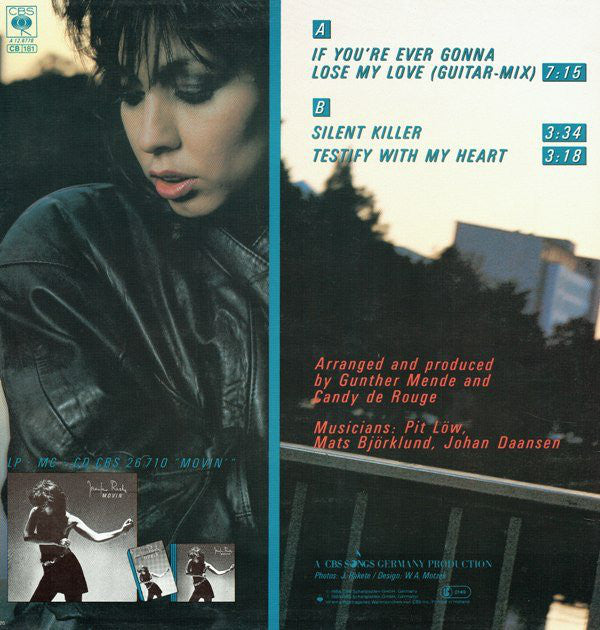 Jennifer Rush : If You're Ever Gonna Lose My Love (Guitar-Mix) (12", Maxi)