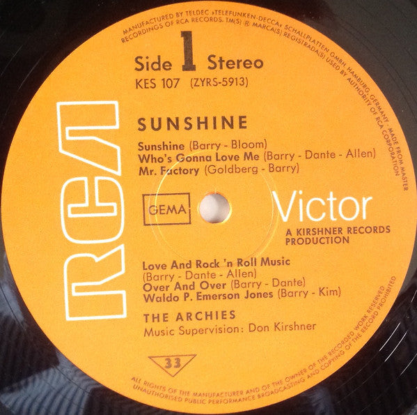 The Archies : Sunshine (LP)