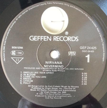 Nirvana : Nevermind (LP, Album)