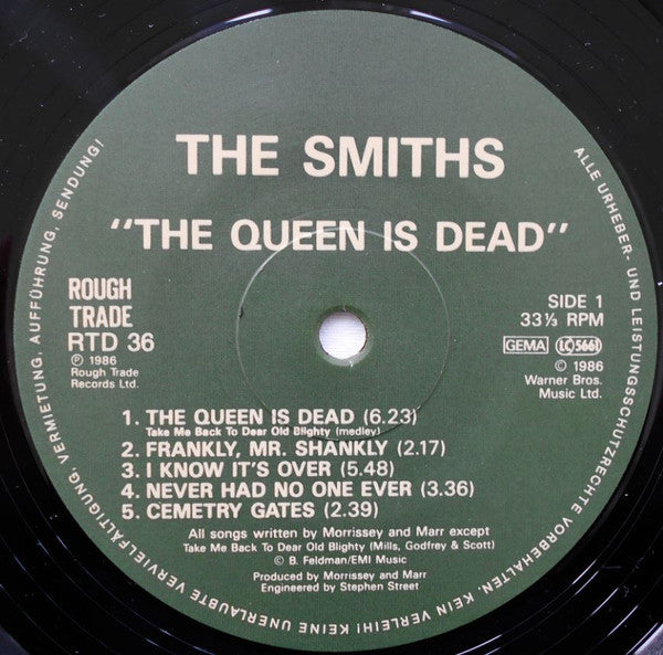 The Smiths : The Queen Is Dead (LP, Album, Gat)