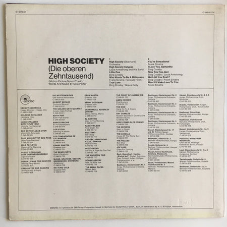 Various : High Society (Die Oberen Zehntausend) (Motion Picture Soundtrack) (LP, RE, Rai)