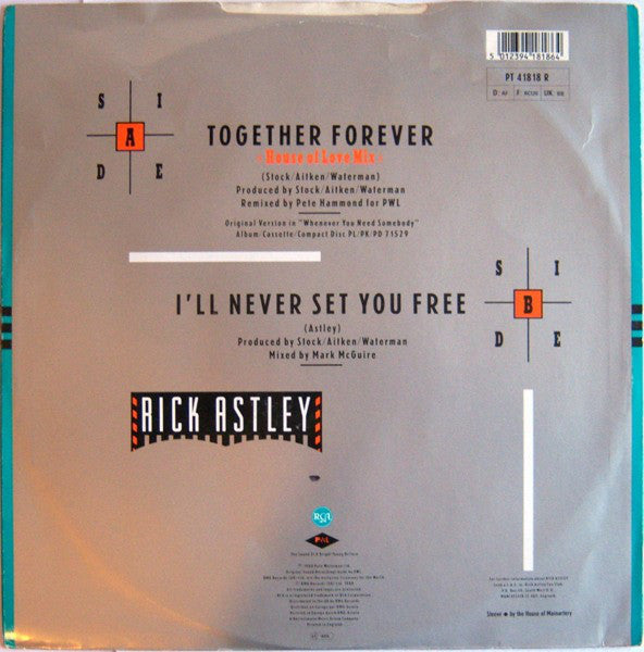 Rick Astley : Together Forever (House Of Love Mix) (12")