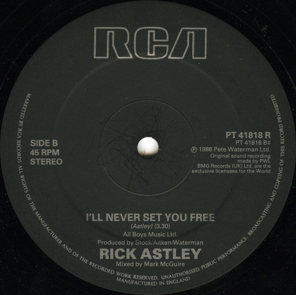 Rick Astley : Together Forever (House Of Love Mix) (12")