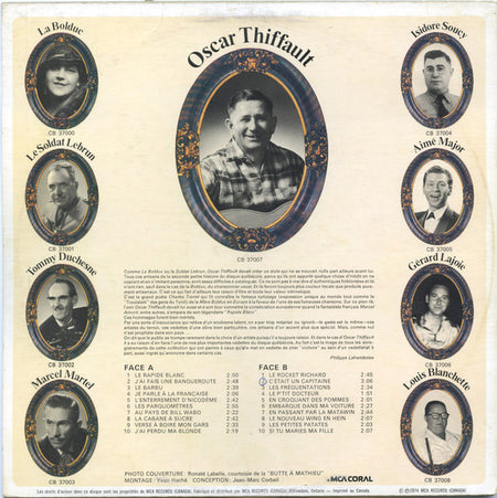 Oscar Thiffault : 20 Grands Succès D'hier (LP, Comp)