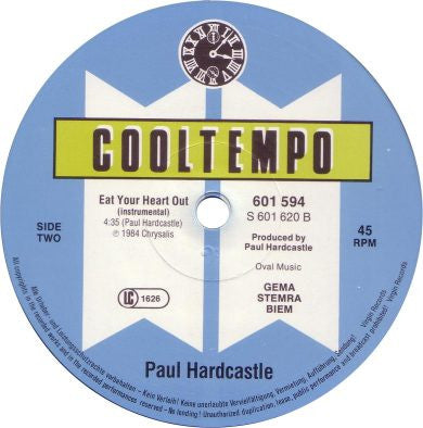 Paul Hardcastle : Eat Your Heart Out (12", Maxi)