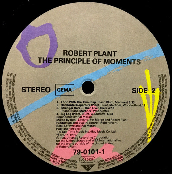 Robert Plant : The Principle Of Moments (LP, Album)