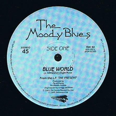 The Moody Blues : Blue World (12", Single)