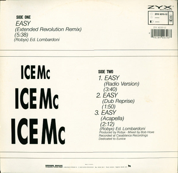 ICE Mc : Easy (12", Fir)