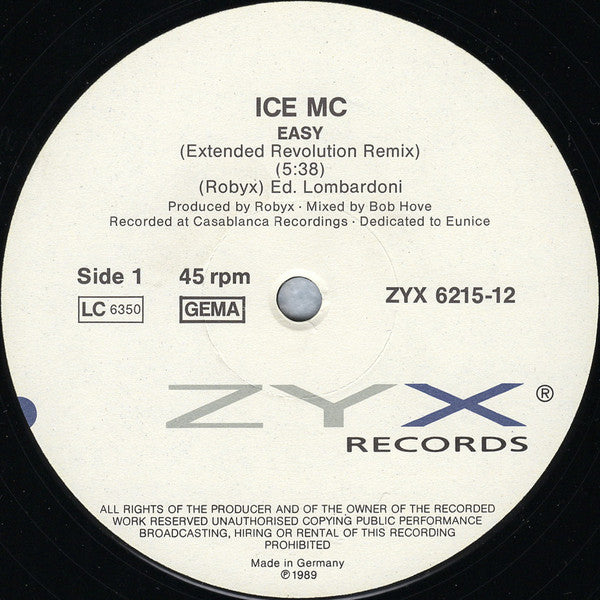 ICE Mc : Easy (12", Fir)