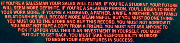 Will Powers : Adventures In Success (12", Spe)