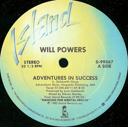 Will Powers : Adventures In Success (12", Spe)