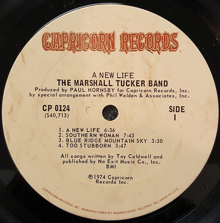The Marshall Tucker Band : A New Life (LP, Album, Gat)