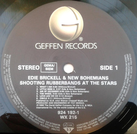 Edie Brickell & New Bohemians : Shooting Rubberbands At The Stars (LP, Album, RSA)