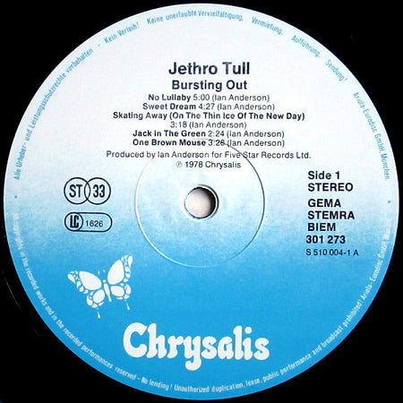 Jethro Tull : Live - Bursting Out (2xLP, Album, RE)