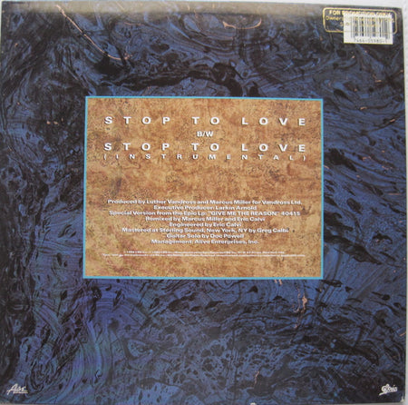Luther Vandross : Stop To Love (12", Promo)