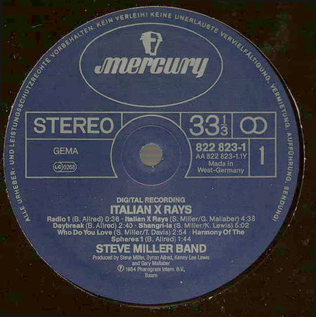 Steve Miller Band : Italian X Rays (LP, Album)